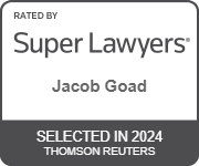 Rated by Super Lawyers | Jacob Goad | Selected in 2024 Thomson Reuters